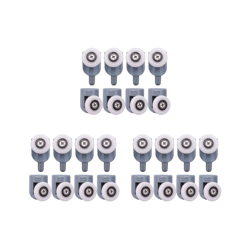 24Pc Shower Door Castors Rolls Shower Door Rollers Sliding Door Roller Guide Shower Replacement (Single Wheel) 4711451482272