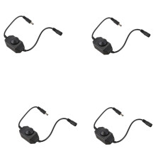4X 12V / 24V 6A LED Dimmer Controller Adjust Brightness for Easy Color Clear, Black
