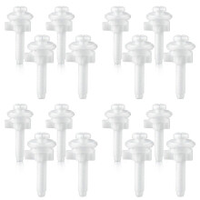 16PCS Toilet Hinge Bolt Screws with Plastic Nuts and Washers Toilet Replacement Parts Kit