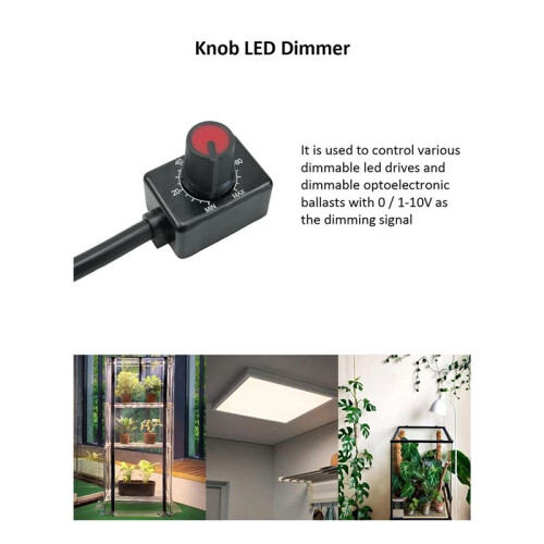 0/1-10V Knob LED Dimmer, Low Voltage Passive Dimmer PWM Dimming für 0-10V oder 1-10V Dimmable Electronic LED Driver 9 Stck 2