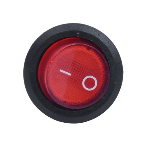 20X Rocker  Bipolar  OFF Red 3 Pins 220V 1