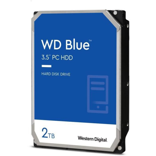 Western Digital Disco rigido WD BLUE da 2 TB, formato 3,5” SATA, codice WD20EZBX 2