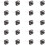 80 Pcs 6x6x5mm Momentary Tactile Tact Push Button  2 Pin DIP Through Hole 3