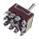 5X AC 380V 10A /OFF/ 3 Positions 12 Pin Latching Toggle  4PDT 6