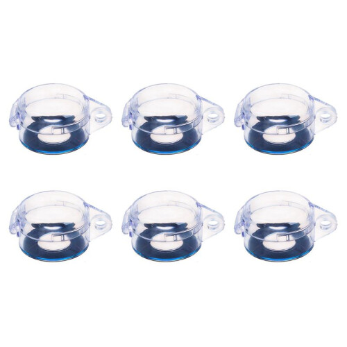 6X Clear 22mm Protective Cover Guard Case for Round Push Button