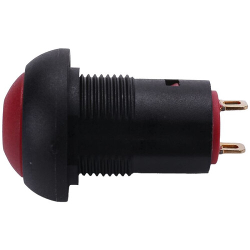 3X -Off Latching Waterproof 12mm Push Button  SPST 2A IP67, Red