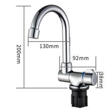 5X Rubinetto da Cucina Pieghevole Lavello con Rotazione un 360 Gradi Rubinetto per Acqua Miscelatore Monocomando per Acqua Calda e Fredda Rubinetto