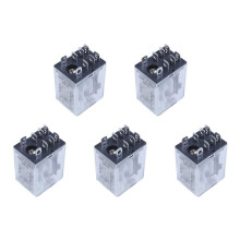 5X JQX-13F LY2 Bobine 12V DPDT A 8 Broches Relais Electromagnetique LED Verte
