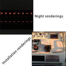 4X Boat Car Marine Rocker Panel 8 Gang 3PIN & Circuit Breaker Overload Protection Waterproof LED Panel