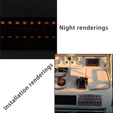 3X Boat Car Marine Rocker Panel 8 Gang 3PIN & Circuit Breaker Overload Protection Waterproof LED Panel