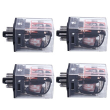 4X AC 220 V / 230 V Spulenspannung PCB Leistungsrelais 8-Polig DPDT 2NO 2NC MK2P-1