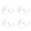 4X 12V / 24V 6A LED Dimmer Controller Adjust Brightness for Easy Color Clear, White 1