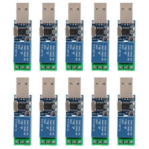 10X LCUS - Module Relais USB Type 1 Commande de Commutateur Intelligent USB