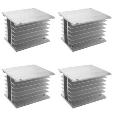 4X 3 Phase Heat Sink 80X110X100mm for SSR Solid State Relay Aluminum Heatsink