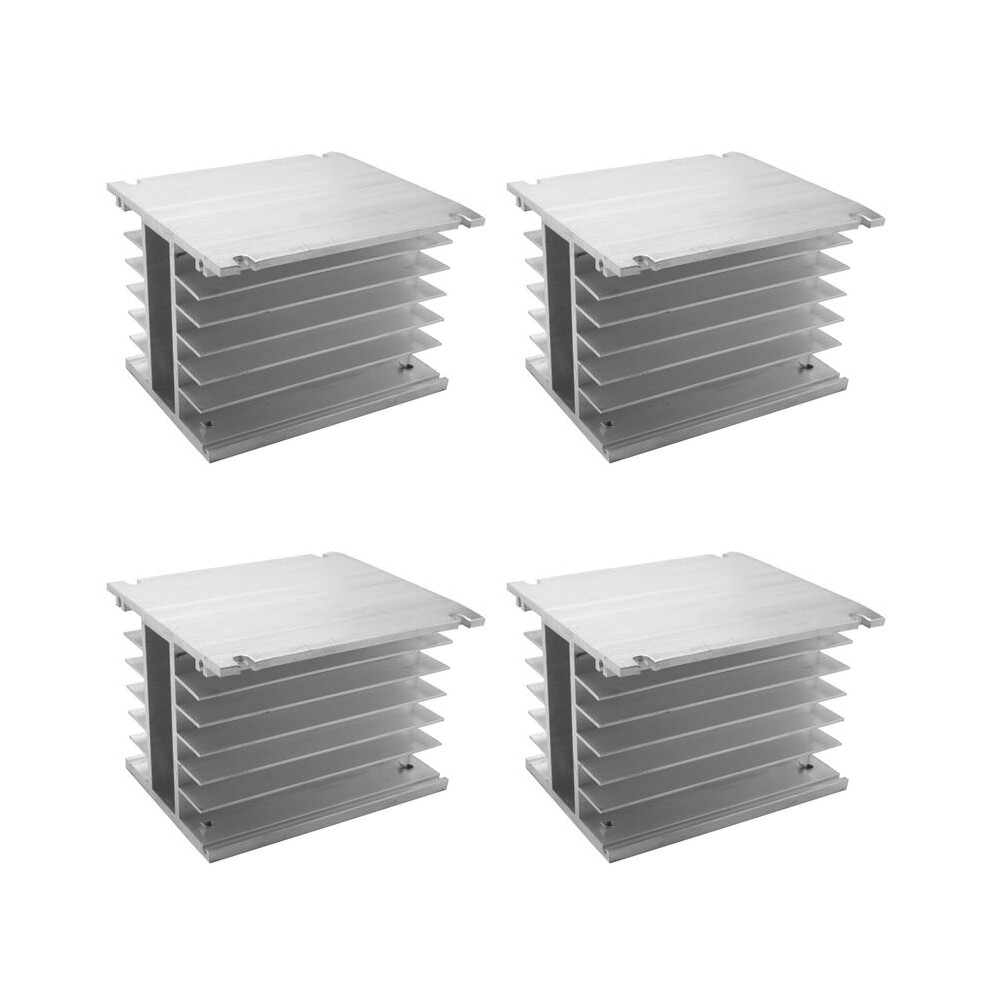 4X 3 Phase Heat Sink 80X110x100mm For Ssr Solid State Relay Aluminum Heatsink 6031427220874