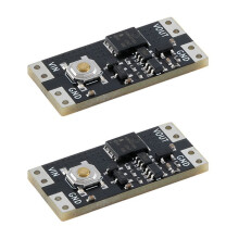2Pcs Single Bond Button Bistable Module 4.5-26V 1.3UA Load 10A Low Power Wide Voltage One Key Module