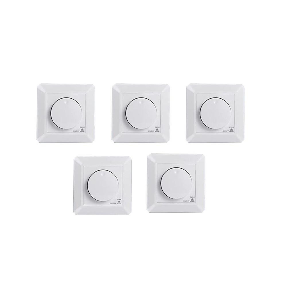 5X Led Dimmer Flush-Mounted Dimmer For Dimmable Led And Halogen, 5-300 W Dimmer Led, Phase Control Dimmer 4712412663914