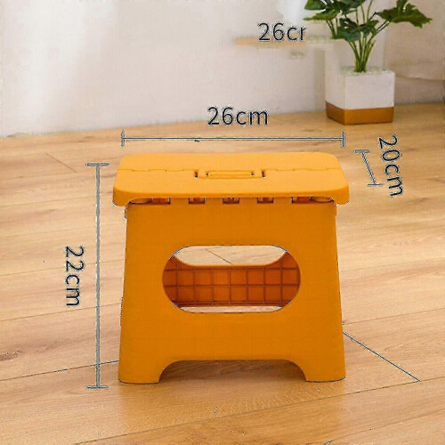 (L,Yellow)Large Step Stool Folding Foldable Multi Purpose Heavy Duty Home Kitchen Kids G 2