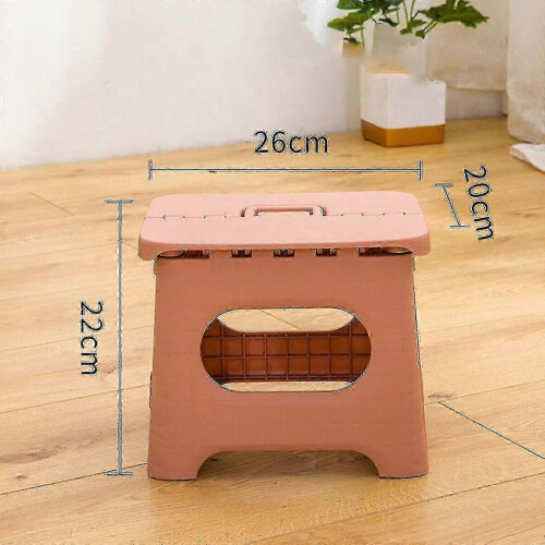 (L,Pink)Large Step Stool Folding Foldable Multi Purpose Heavy Duty Home Kitchen Kids G 2