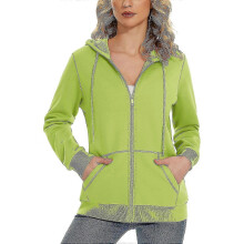 (XX-Large,Olive Green)Women's Fleece Hoodies Casual Lightweight French Terry Full Zip Hooded Jacket With Pockets