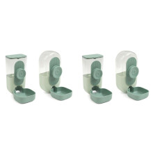 2X Hanging Automatic Pet Food Water Dispenser, Auto Gravity Pet Feeder and Waterer Set