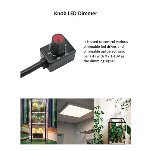 0/1-10V Knob LED Dimmer, Low Voltage Passive Dimmer PWM Dimming für 0-10V oder 1-10V Dimmable Electronic LED Driver 15 Stck 2