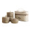 (3 Layer, Brown) Portable Insulated Lunch Container Set Multi-layer Combination Picnic Lunch Box-e 1