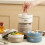 (2 Layer, Beige) Portable Insulated Lunch Container Set Multi-layer Combination Picnic Lunch Box-e 2