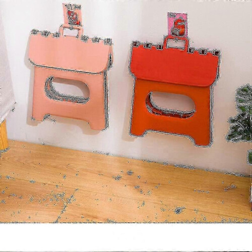 (S,Pink)Large Step Stool Folding Foldable Multi Purpose Heavy Duty Home Kitchen Kids G 1