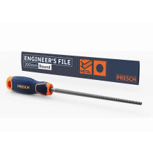 Presch Round File 200mm Metal Wood