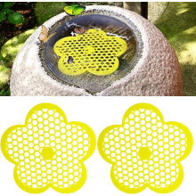 Bee Watering Station 2Pack Flower Shaped Floating Island Insects Butterfly Drinking Station Outdoor Watering Tray Garden Balcony