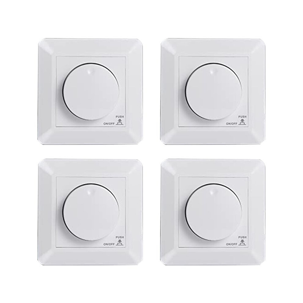 4X Led Dimmer Flush-Mounted Dimmer For Dimmable Led And Halogen, 5-300 W Dimmer Led, Phase Control Dimmer 4711212664664