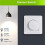4X LED Dimmer , Flush-Mounted Dimmer for Dimmable LED and Halogen, 5-300 W Dimmer  LED, Phase Control Dimmer 5