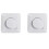 2X LED Dimmer , Flush-Mounted Dimmer for Dimmable LED and Halogen, 5-300 W Dimmer  LED, Phase Control Dimmer 1