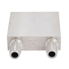 6X Bloc de Refroidissement Par L'Eau En Alliage D'Aluminium Primaire 40X40mm pour Systeme de Radiateur de Refroidissement A Eau Argent Utiliser pour