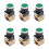 6X LA38-11/203 Push Button Momentary Heavy Duty Power Press  Green 1