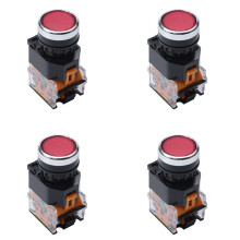 4X LA38-11/203 Push Button Momentary Heavy Duty Power Press  Red
