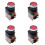 4X LA38-11/203 Push Button Momentary Heavy Duty Power Press  Red 1