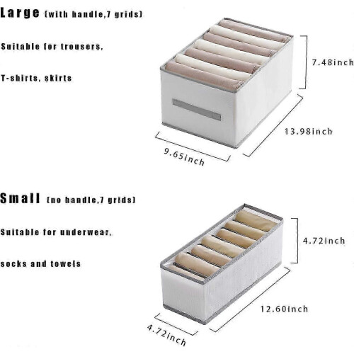 Foldable storage box with storage dividers for clothes 1