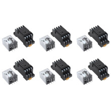 6X 24V Spule Volt 4PDT 14 Pin Terminal Elektromagnetisches Relais HH54P
