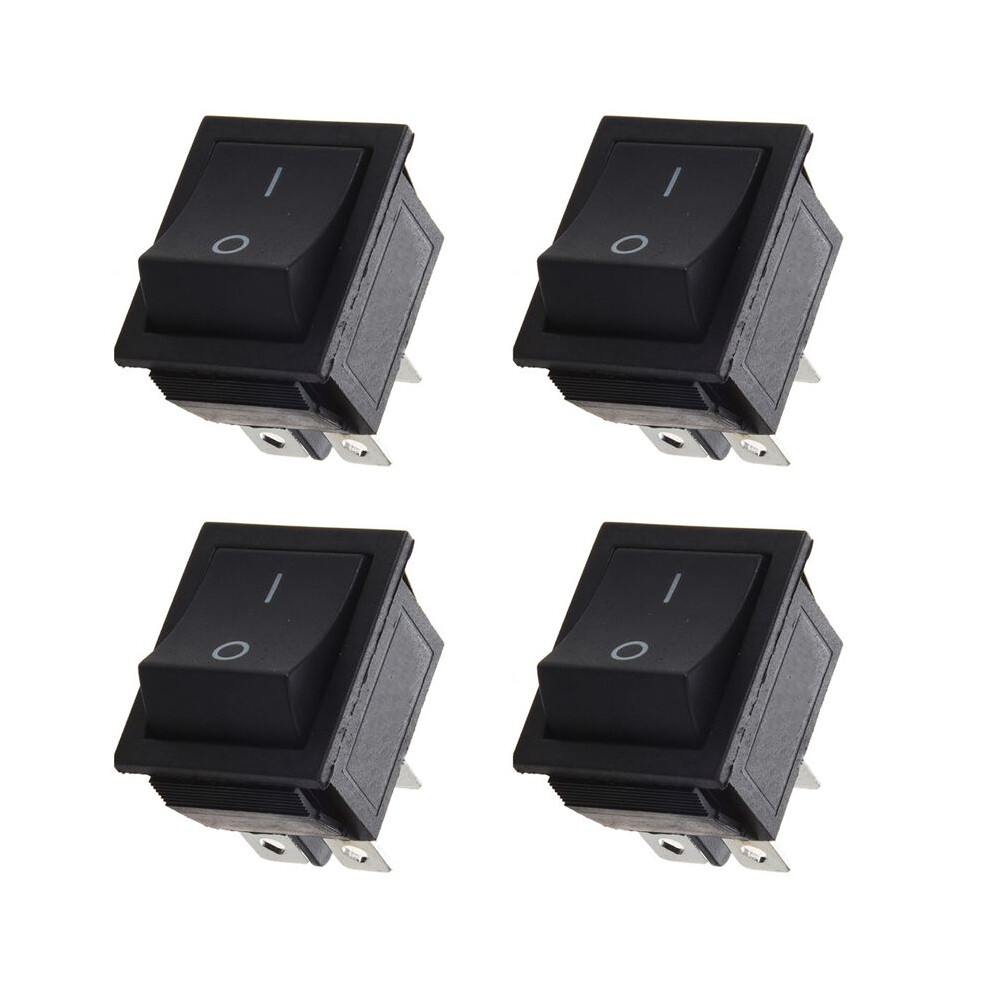 4X Ac 250V 16A 4 Pin /Off I/O 2 Position Dpst Snap In Boat Rocker 28X21mm 4712458377844