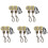 Ceiling Fan Light  Zing Ear ZE-109 Two-Wire Light  with Pull Cords for Ceiling Light Fans Lamps 10Pcs Bronze 1