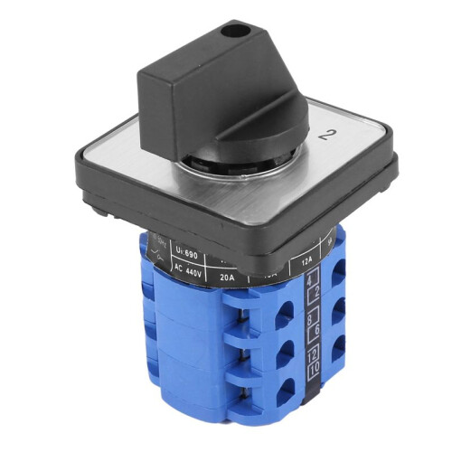 6X 3 Positions -Off- Changeover Control Rotary Cam  20A 2