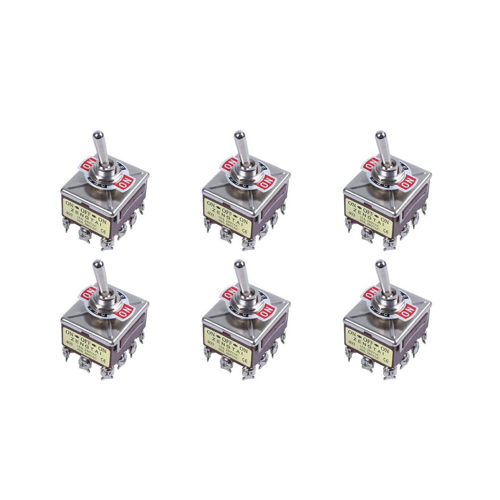 6X Ac 380V 10A /Off/ 3 Positions 12 Pin Latching Toggle 4Pdt 4711480291845