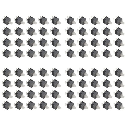 6 Pin DPDT Latching Tact Tactile Push Button Pushbutton  80 Pcs