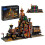 Steampunk Train Bookend Building Block Set with Light, 2 in 1 Mechanical Display, 1252pcs 1