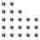 100 Pcs 6x6x5mm Momentary Tactile Tact Push Button  2 Pin DIP Through Hole 2