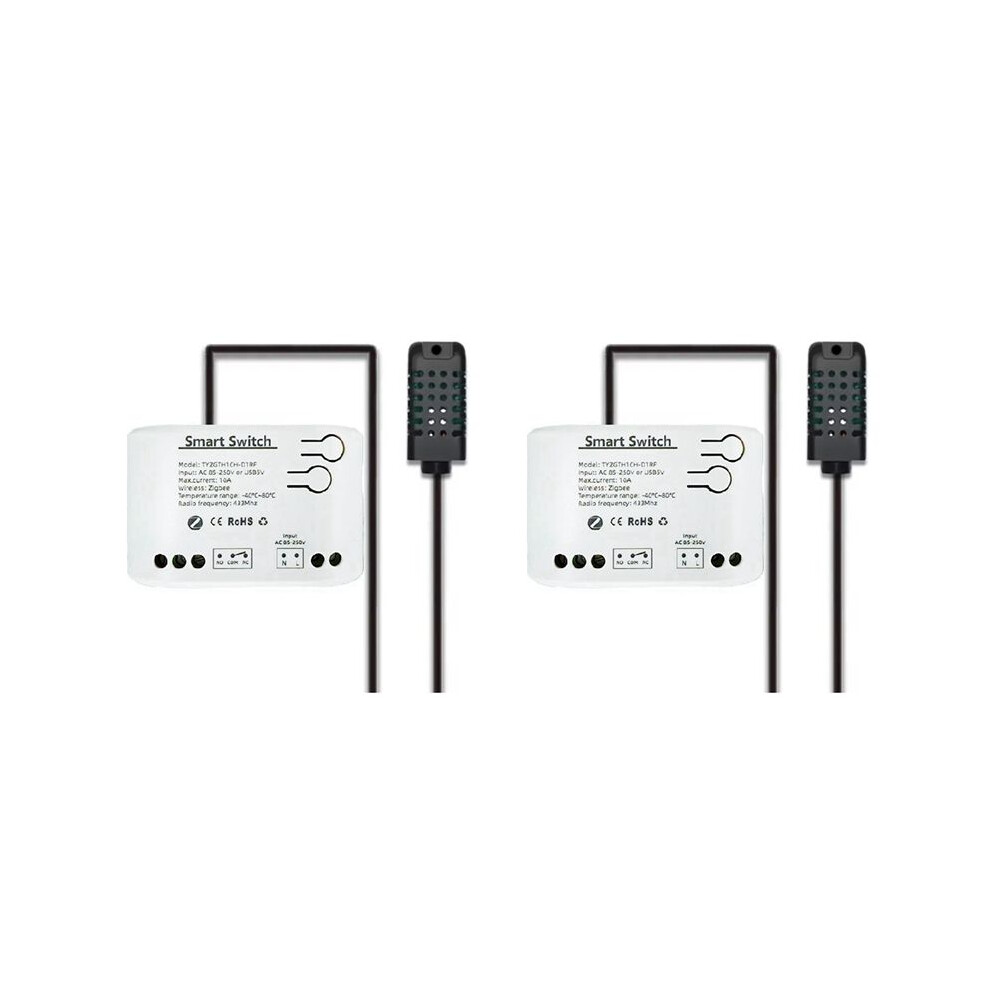 2X Tuya Zigbee 1 Gang With Temperature Humidity Sensor,Tuya Life App, Ac85-250V 6031167515728