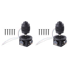 2X 4-Achsen-Joystick-Potentiometer D400B-M2 5K, Rocker-Hall-Joystick, Dimensionswiderstand 5k, Versiegelt mit Knopfschalter