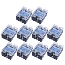 10X MGR-1 D4825 Einphasen-Halbleiterrelais SSR 25A 3-32 V AC 24-480 V